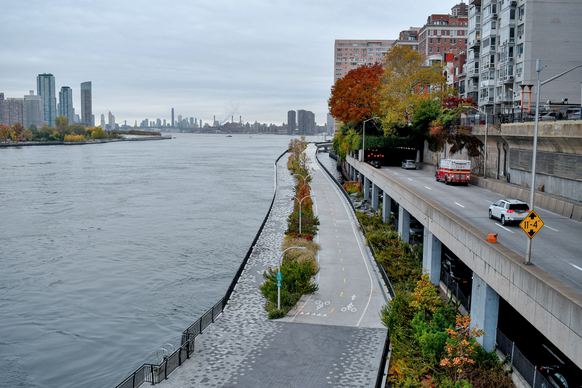 Brooklyn Waterfront Greenway views