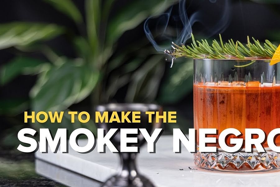 Smoky Negroni cocktail