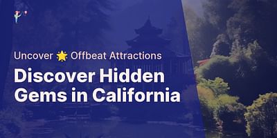 Discover Hidden Gems in California - Uncover 🌟 Offbeat Attractions